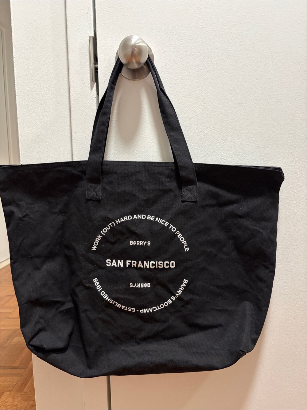 Limited Edition San Francisco Barry Black Canvas Weekend Bag